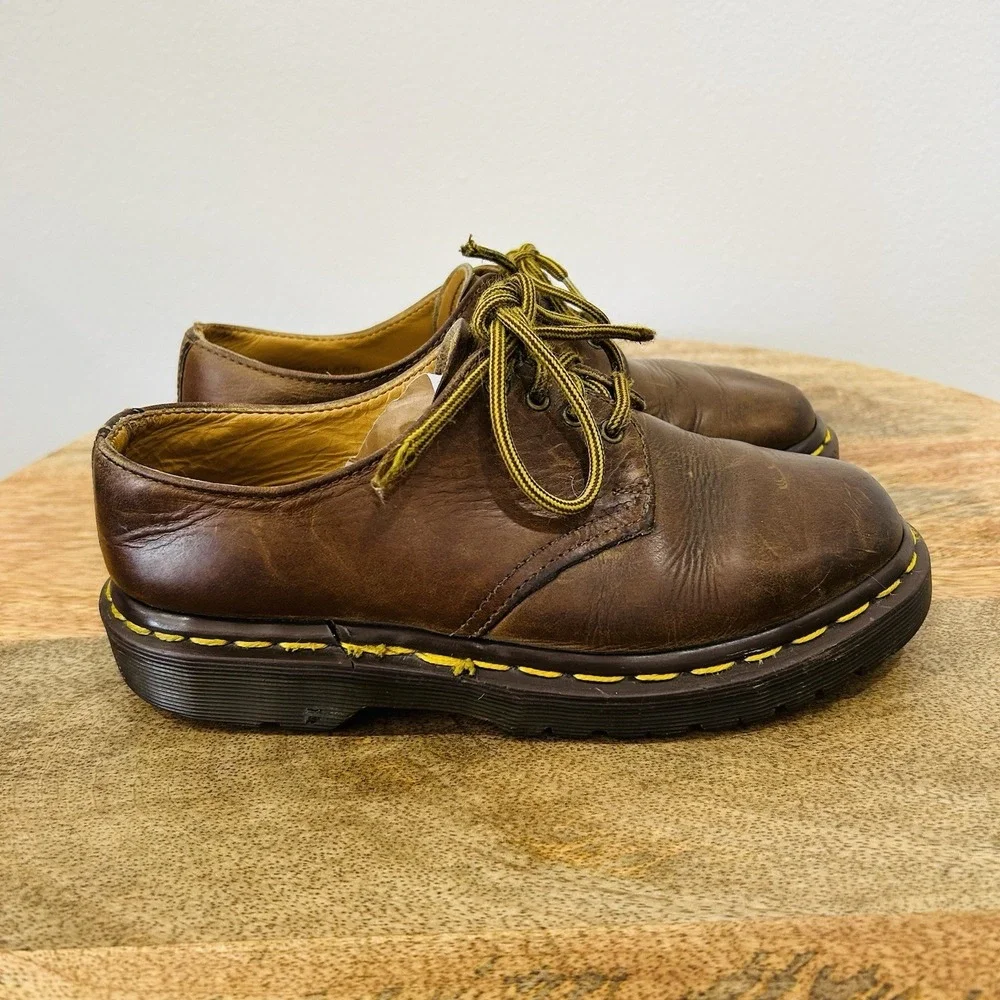 Dr. Martens Made in England 90's Oxford shoe size 3 Brown Leather Four Eye Lace